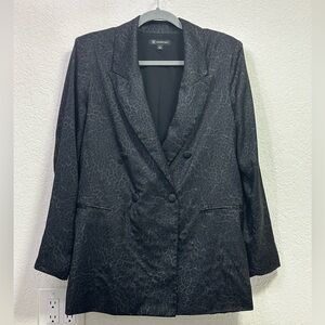 INC International Concepts Leopard Print Women's Oversized Blazer